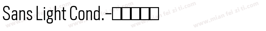 Sans Light Cond.字体转换